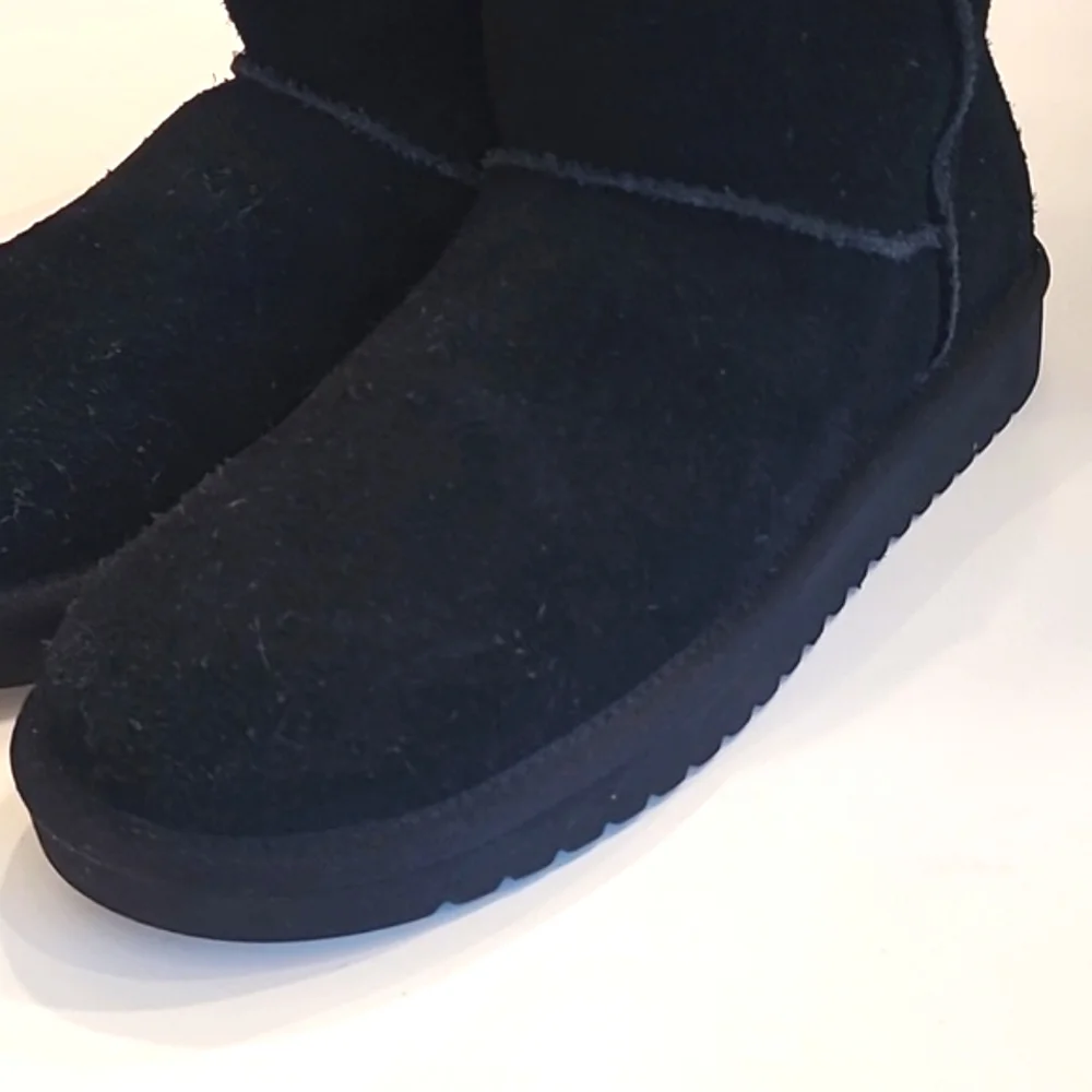 UGG Koolaburra Koola Mini II Ankle Boot Slip Slide On Faux Fur NWOT